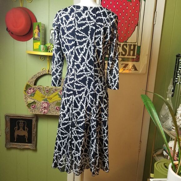 Coldwater Creek Black & White Dress 8 - Picture 5 of 8